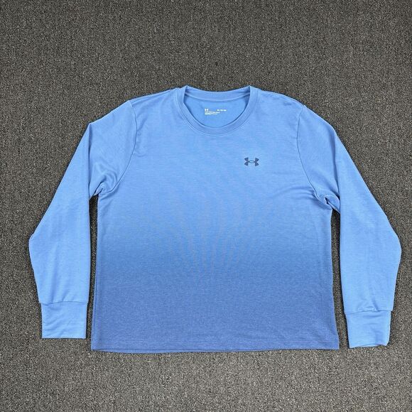 Under Armour Sweatshirt Mens Crew Neck Sweater Loose Fit Blue Size XL - Picture 1 of 5